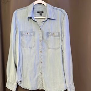Chaps Light Blue Casual Shirt